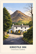 Kirkstile Inn poster in Loweswater, Cumbria and the Lake District